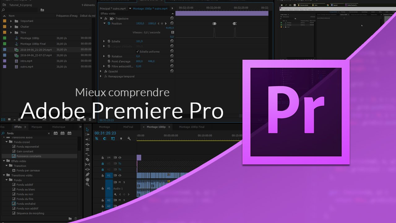 Montage vidéo sur une timeline dans Adobe Premiere Pro pendant une formation gratuite